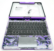 Estojo de teclado rotativo anti-dobra com iluminação RGB - Roxo - Novo comprar usado  Enviando para Brazil
