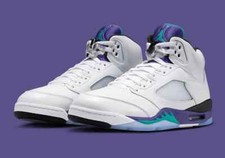 Nike Jordan 5 Retro "Uva" 2025 Branco Roxo Masculino e Tamanho GS ENVIO INSTANTÂNEO! comprar usado  Enviando para Brazil