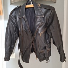 Bikerjacke leder den gebraucht kaufen  Gersheim
