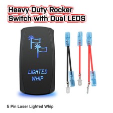 Interruptor balancim laser "CHICOTE ILUMINADO" para caminhonete picape RZR Can-am UTV LED chicotes de bandeira comprar usado  Enviando para Brazil