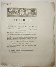 Decretos de La Convención Nacional - Juicio Concurso - Año II (122) comprar usado  Enviando para Brazil