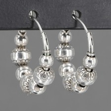 Brincos pequenos de argola Carolyn Pollack Sterling Santa Fe "Pérola Nativa" comprar usado  Enviando para Brazil