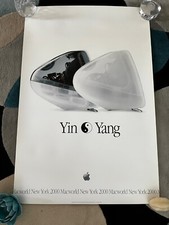 Usado, Pôster Apple iMac "Yin Yang" Macworld NY 2000, 36"x 24" autêntico comprar usado  Enviando para Brazil