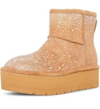 Usado, NOVA Bota Madden Girl Ease HR Plataforma de Strass Bota de Pele Sintética Tornozelo Tamanho 7 comprar usado  Enviando para Brazil
