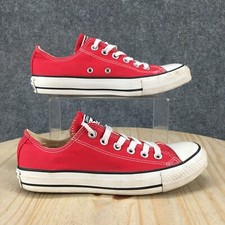 Tênis Converse All Star Feminino 7.5 Chuck Taylor Top Baixo Lona Vermelha Renda, usado comprar usado  Enviando para Brazil