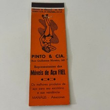 Capa Matchbook Vintage Pinto & Cia Representantes Dos Moveis De Aco Fiel SMB7-6, usado comprar usado  Enviando para Brazil