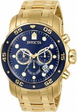 Usado, Cronógrafo Invicta masculino S 0073 Pro Diver Collection banhado a ouro 18k comprar usado  Enviando para Brazil