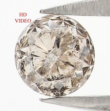 Diamante redondo suelto natural de 0,53 quilates 4,60 mm diamante redondo de sal y pimienta NQ898 segunda mano  Embacar hacia Mexico