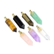 Pingente de frasco de perfume de pedra hexagonal de cristal para mulheres joias difusoras comprar usado  Enviando para Brazil