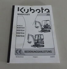 Betriebsanleitung kubota bagge gebraucht kaufen  Jever