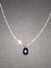 Amethyst stabkette 925 gebraucht kaufen  Nossen