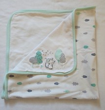 Cobertor de bebê Gymboree Sweet Forest rato e árvores verde perfeito unissex algodão 2016 comprar usado  Enviando para Brazil