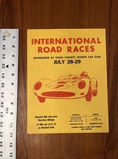 Usado, Pôster vintage 1962 INTERNATIONAL ROAD RACES 8,5 x 11 CARRO ESPORTIVO Waterford Hills comprar usado  Enviando para Brazil