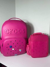 Usado, Mochila Crocs clássica rosa quente escola lancheira infantil  comprar usado  Enviando para Brazil