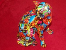 Sculpture chat multicolore d'occasion  Dannemarie