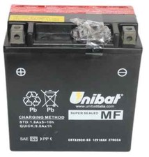 Batteria moto unibat usato  Terni