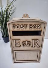 Usado, Caixa postal de casamento corte a laser MDF pacote plano - 2 tamanhos - personalizado comprar usado  Enviando para Brazil