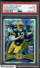 2012 Topps Chrome refrator de prisma #50 Aaron Rodgers Packers 25/216 PSA 10 comprar usado  Enviando para Brazil