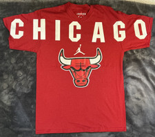 Usado, Camiseta AIR JORDAN CHICAGO BULLS Manga Curta Tamanho G Masculina Vermelha Nova comprar usado  Enviando para Brazil