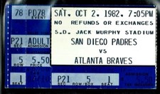 1982 baseball ticket for sale  Pomona