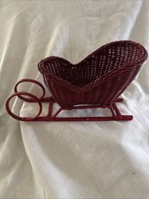 Vtg red wicker for sale  New London