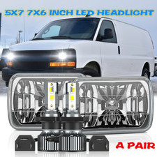 Par 7X6 5x7 LED feixe Hi/Lo para Chevy Express Cargo Van 1500 3500 2500, usado comprar usado  Enviando para Brazil