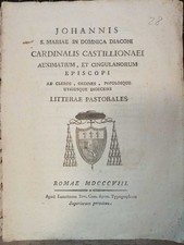 Litterae pastorales johannis usato  Italia