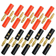 ✅ Bananenstecker 4mm Stecker vergoldet Banana Lautsprecher Kabel Laborstecker comprar usado  Enviando para Brazil
