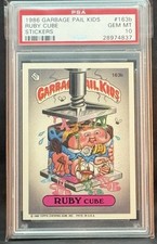 1986 BALDE DE LIXO INFANTIL SÉRIE 4 #163B CUBO DE RUBI 10 GEM ESTADO PERFEITO comprar usado  Enviando para Brazil