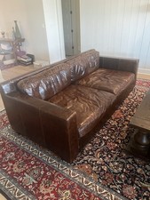 Restoration hardware leather for sale  Dripping Springs