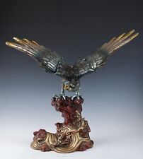 Maior Falcão de Ferro Japonês -Escultura Guardiã de Quarto - Ótimo Produto Takaoka comprar usado  Enviando para Brazil