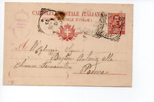 Italia 1905 intero usato  Viola