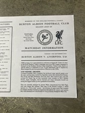 Burton albion liverpool for sale  CANNOCK