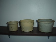 Lot faisselles grès d'occasion Lot faisselles grès d'occasion  Baugy