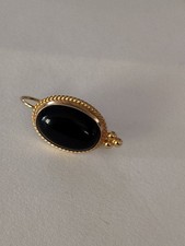 Brincos grandes de ônix preto e ouro amarelo 14K CARLA, preço do ouro (3,6) comprar usado  Enviando para Brazil