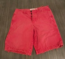 Bermuda Abercrombie & Fitch masculina vermelha frente plana tamanho 32 FACTORY ANGUSTRED comprar usado  Enviando para Brazil