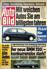 4) Auto Bild 14/1990 - Toyota Starlet 1.3 XLi mit  - Toyota Corolla 1.3 XLi mit, usado comprar usado  Enviando para Brazil