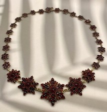 Antik granatschmuck collier gebraucht kaufen  Warthausen