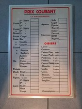 Tableau tarif boucherie d'occasion  Sées