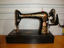 MÁQUINA DE COSTURA CANTORA ANTIGA MODELO 66 'OLHO VERMELHO', MANIVELA, MANUTENÇÃO comprar usado  Enviando para Brazil