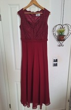 Bordeaux rotes kleid gebraucht kaufen  Solingen
