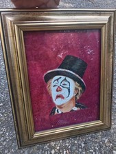 Quadro vintage clown usato  Morimondo