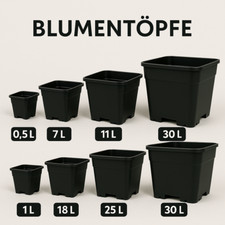 Blumentopf kunststoff schwarz gebraucht kaufen  Bremen
