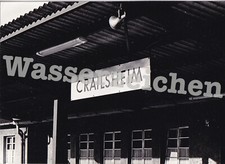 Foto bahnhofsschild crailsheim gebraucht kaufen  Berlin