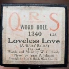 RARO ROLO DE PIANO BLUES "Loveless Love" com FANTÁSTICO!!! arr por James P Johnson comprar usado  Enviando para Brazil