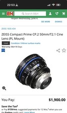 Zeiss compact prime for sale  Studio City