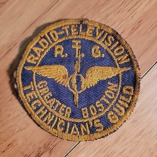 Patch Vintage - Rádio Televisão Technician's Guild of Greater Boston reparo tv comprar usado  Enviando para Brazil