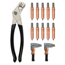 Kit inicial de cobre Cleco – 10x 1/8" pinos de fixação, 2x 1" braçadeiras e alicates comprar usado  Enviando para Brazil