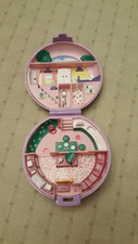 Vintage 1989 Bluebird Polly Pocket Studio Apartment Flat Purple com um boneco comprar usado  Enviando para Brazil