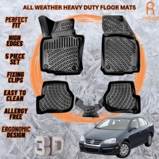 Usado, Tapetes de assoalho de carro moldados em 3D forros compatíveis com VW Jetta 2005-2010 todas as estações resistentes comprar usado  Enviando para Brazil